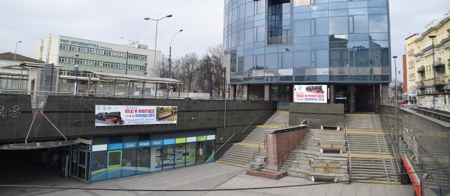 Bilboard + Telebim z reklamą Festiwalu na sosnowieckiej "patelni"